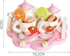 Kinder Teeservice Set Holz Zubehör Für Die Kinderküche, 16-tlg. Ab 3 Jahre Rollenspiele Für Mädchen Und Jungs 9418 -Küchenbedarf Geschäft 66c7703dec4f250d7460e9f1c7eca395