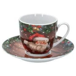 18tlg Kaffeeservice Santa 6 Personen Weihnachtsdekor Advent Weihnachtsmann Porzellan -Küchenbedarf Geschäft 66f1e1ef45bab80a1961b9f5b8181d06