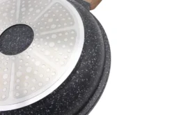 Karl Krüger 3-tlg Bratpfannen Set TEXAS Ø20 /24 /28 Cm, Induktions- & Backofen-geeignete, Antihaft-beschichtete, Energiesparende Aluminium Bratpfanne -Küchenbedarf Geschäft 6979f09936767c82eae28b946b02412a