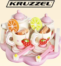 Kinder Teeservice Set Holz Zubehör Für Die Kinderküche, 16-tlg. Ab 3 Jahre Rollenspiele Für Mädchen Und Jungs 9418 -Küchenbedarf Geschäft 6a921fa321209b0c5095515f9a1cf0a5