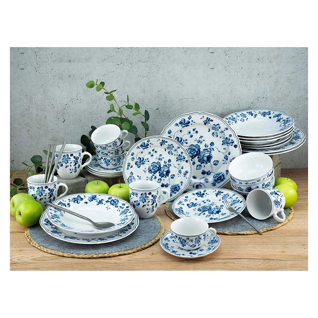 CreaTable 23458 Kaffeeservice Royal Blue Flower Für 6 Personen, Porzellan, Weiß/blau (1 Set, 18-teilig) 9 CreaTable 23458 Kaffeeservice Royal Blue Flower Für 6 Personen, Porzellan, Weiß/blau (1 Set, 18-teilig) – Bild 7