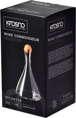 KROSNO Wine Connoisseur Wein Karaffe Rotwein Dekanter, 1000 Ml, Handgemacht -Küchenbedarf Geschäft 6c47fc32514dfb597e0858d29631f0ff