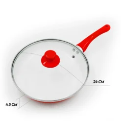 Pfannenset Keramik 5-tlg Bratpfannen Rot Neu -Küchenbedarf Geschäft 6dc9b74b9399491aca27ff4e1fc5375d