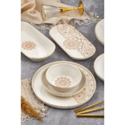 Tac Laterna Vicenza 53-teiliges Porzellangeschirr Goldrand -Küchenbedarf Geschäft 6ddc88bf94781f9ad75cd438560063bb