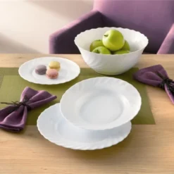 Luminarc 19tlg. Tellerset + Schale Trianon -Küchenbedarf Geschäft 6e1d7a14bbf0e408b12f84254adaee79