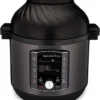 Instant Pot - Pro Crisp 11-in-1-Elektro-Multikocher – Schnellkochtopf, Heißluftfritteuse, Slow Cooker, Dampfgarer, Grill, Dörrgerät Und Sous-Vide-Maschine – Schwarzer Edelstahl,1500 W, 8L -Küchenbedarf Geschäft 6ee4bfb98a0bef1cd662698c2b5ae616