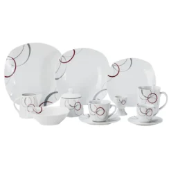 Kombiservice 62 Tlg. Palazzo, Eckige Form -Küchenbedarf Geschäft 720b907067c0ad1f5eb9320e1addd0d3