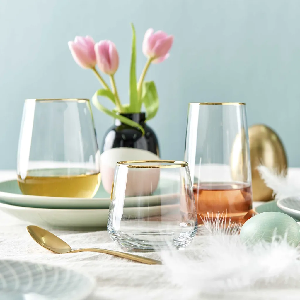 BUTLERS TOUCH OF GOLD 6x Longdrinkgläser Mit Goldrand 480ml 4 BUTLERS TOUCH OF GOLD 6x Longdrinkgläser Mit Goldrand 480ml – Bild 2