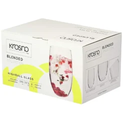 KROSNO Blended Hohe Wassergläser, 6er-Set, 510 Ml -Küchenbedarf Geschäft 727315a5cd35790d5c980db9cb6829bd