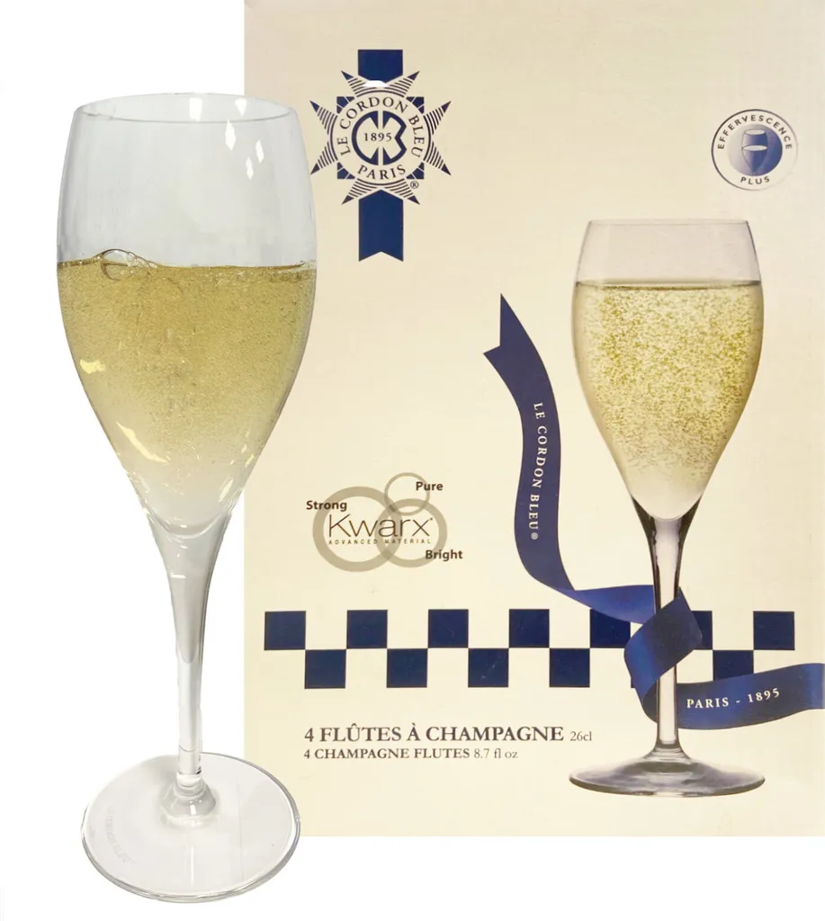 Le Cordon Bleu 4er Set Champagnergläser Kwarx-Glas Sektgläser Flûtes Flöten 26cl 6 Le Cordon Bleu 4er Set Champagnergläser Kwarx-Glas Sektgläser Flûtes Flöten 26cl – Bild 4