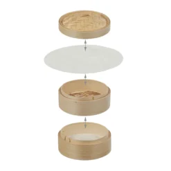 Relaxdays Dampfgarer Bambus 2 Etagen 20,5 Cm -Küchenbedarf Geschäft 73f917b8b394eea4677c93ff0be28982