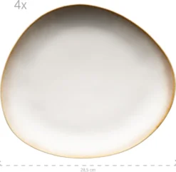 Mäser 931991 Kombiservice La Sinfonia Für 4 Personen, Steinzeug, Beige/creme-weiß (1 Set, 16-teilig) -Küchenbedarf Geschäft 74ecf4a20e7689616d926e178db7ebdf