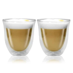 De'Longhi DeLonghi Cappuccino 2er Doppelwandiges Thermoglas