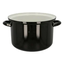 Emailletopf - Suppentopf - Saucentopf - 10l - STANDARD - 28 Cm - Belis - Schwarz -Küchenbedarf Geschäft 7568da088f0c45f3f790d2aed88c654b