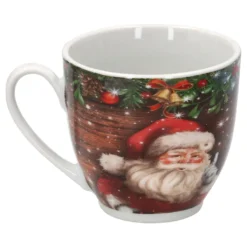 18tlg Kaffeeservice Santa 6 Personen Weihnachtsdekor Advent Weihnachtsmann Porzellan -Küchenbedarf Geschäft 7569dcc5e5ce597d77e9be7aa4bea5fd