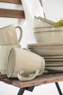 Mäser 931818 Frühstücksset Nottingham Für 4 Personen, Steinzeug, Beige (1 Set, 12-teilig) -Küchenbedarf Geschäft 76748933dbe6a25aa6a6341fc67c524e