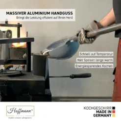 Hoffmann TC Induktionspfanne 24 Cm Antihaftbeschichtet I Innenhöhe 7 Cm Ohne Glasdeckel I Germany -Küchenbedarf Geschäft 76c26f04063717e393823c520270a711