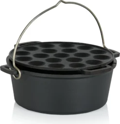 BBQ-Toro 19-teiliges Dutch Oven Set In Holzkiste | Mit Dutch Oven Feuertopf Und Mehr | Preseasoned -Küchenbedarf Geschäft 7865f565f7648f3664d9368f71d2169f