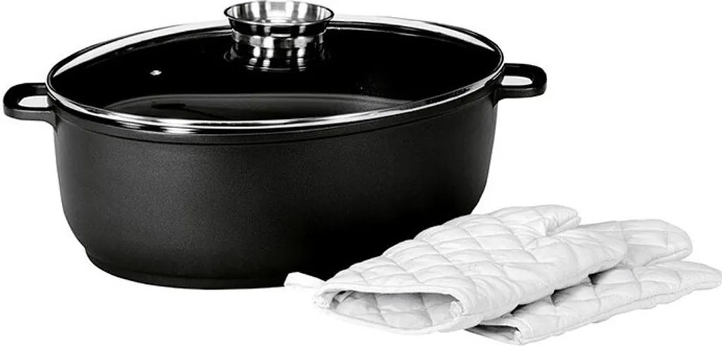 Karl Krüger 23042 Aluguss Gansbräter Leipzig 42 Cm, Schwarz 3 Karl Krüger 23042 Aluguss Gansbräter Leipzig 42 Cm, Schwarz