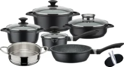 GSW Kochtopfset Gourmet Granit 10teilig, Induktion -Küchenbedarf Geschäft 7d6dba2613d95e8c69866f9f707a39d8