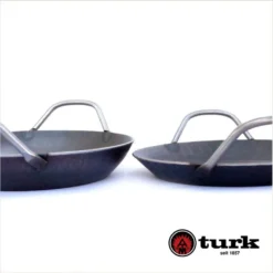 Turk 65930 Servierpfanne Aus Schmiedeeisen, 28 Cm, 2 Griffe, Grau (1 Stück) -Küchenbedarf Geschäft 7e615b5ca58f77decd36a2022dd8afbe