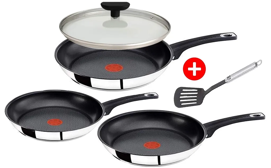Tefal E43510 Jamie Oliver Pfannenset 5 Tlg 20,26,28cm Edelstahl Pfannen Bratpfannen Mit Deckel Pfanne Teflon Induktion Induktionsgeeignet Ofenfest Antihaftbeschichtet 7 Tefal E43510 Jamie Oliver Pfannenset 5 Tlg 20,26,28cm Edelstahl Pfannen Bratpfannen Mit Deckel Pfanne Teflon Induktion Induktionsgeeignet Ofenfest Antihaftbeschichtet – Bild 5