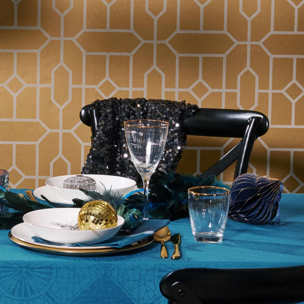 BUTLERS GOLDEN TWENTIES 4x Gläser Mit Goldrand Und Rillen 300ml 4 BUTLERS GOLDEN TWENTIES 4x Gläser Mit Goldrand Und Rillen 300ml – Bild 2