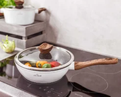 Weiße Keramik-Marmortöpfe Mit Bratpfanne Und Wok Set 15-teiliges -Küchenbedarf Geschäft 7f561599e856af0a9829833ccf6bd6fd
