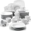 Malacasa Serie Julia, Tafelservice 60-teilig Kombiservice Porzellan Geschirrset Mit Kaffeetassen, Unterteller, Kuchenteller, Suppenteller Und Flachteller, Kaffeeservice Für 12 Personen -Küchenbedarf Geschäft 8025dc05fc720f3672a482aa01fc1a59