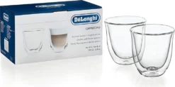 De'Longhi DeLonghi Cappuccino 2er Doppelwandiges Thermoglas -Küchenbedarf Geschäft 803b3603aedffd39ddee1ebbc02668a9