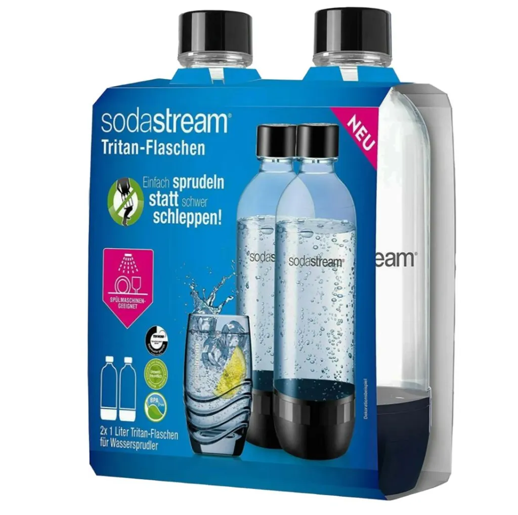 SodaStream PET Flasche 1 Ltr. Duopack Spülmaschinen Geeignet Doppelpack 2 Flaschen 3 SodaStream PET Flasche 1 Ltr. Duopack Spülmaschinen Geeignet Doppelpack 2 Flaschen