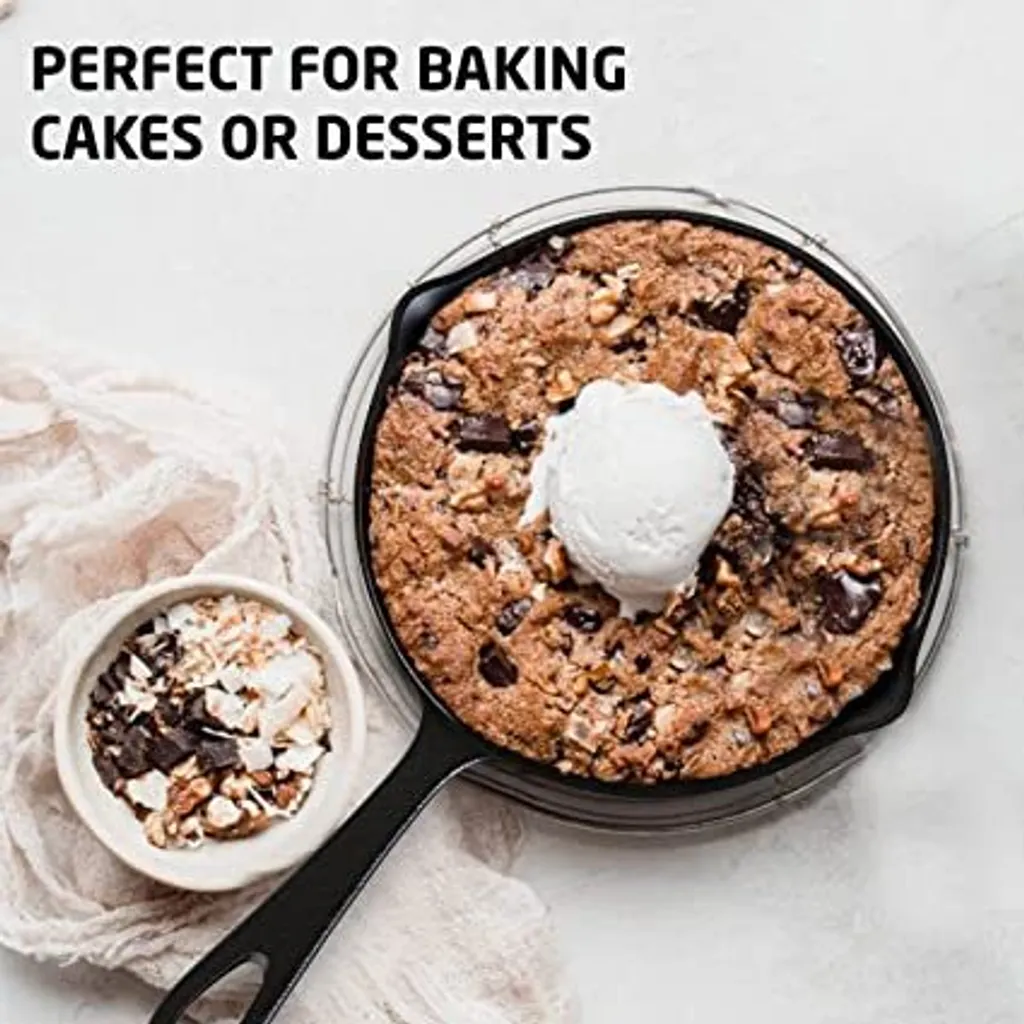 Nuovva Cast Iron - Skillet Casserole Set - 3 Piece - Skillet / Cast Iron Skillet (15cm-20cm-25cm) - Geeignet Für Alle Wärmequellen 7 Nuovva Cast Iron - Skillet Casserole Set - 3 Piece - Skillet / Cast Iron Skillet (15cm-20cm-25cm) - Geeignet Für Alle Wärmequellen – Bild 5