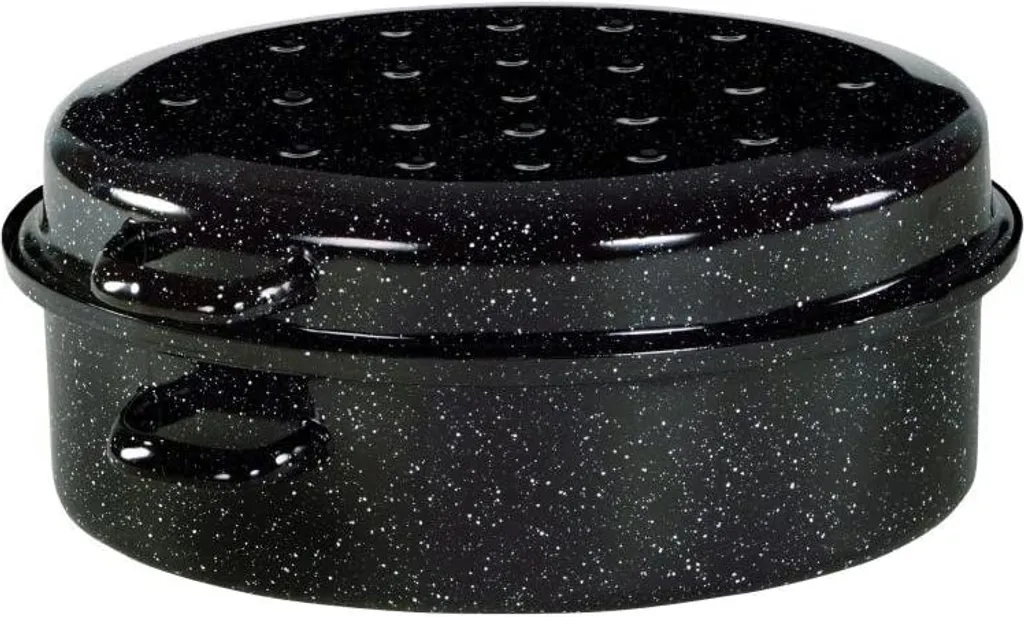 Krüger Gänsebräter Oval Aus Stahlemaille Fassung 10.2 Liter 42cm 4 Krüger Gänsebräter Oval Aus Stahlemaille Fassung 10.2 Liter 42cm – Bild 2