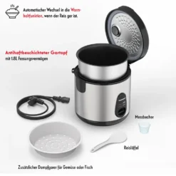 THOMSON THRC918X - Reiskocher - Silber/schwarz 16 THOMSON THRC918X - Reiskocher - Silber/schwarz -Küchenbedarf Geschäft 843e7cc3b5748c5921564207c3e96ab9