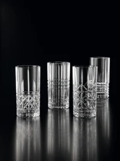 Nachtmann 0097784-0 Longdrinkbecher 'Highland' Kristallglas, 375 Ml, H: 15,1 Cm, ø 7,7 Cm, Transparent, 4-teilig (1 Set) -Küchenbedarf Geschäft 85344cbe4118a7f2b19695af0bdd8003