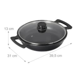 Relaxdays Servierpfanne Mit Deckel -Küchenbedarf Geschäft 8683c5f08e15242fbe7999a22b241309