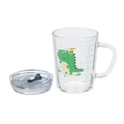 Relaxdays 2er Set Kindergläser Mit Dinomotiv -Küchenbedarf Geschäft 86e509e2b712aab3c8cff9d8f68e3821
