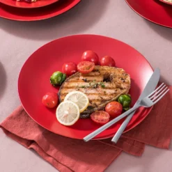 Vancasso Tafelservice Steinzeug, Allegro 16 Teiliges Essgeschirr Kombiservice, Handbemaltes Geschirrset Für 4 Personen, Vintage Rot 13 Vancasso Tafelservice Steinzeug, Allegro 16 Teiliges Essgeschirr Kombiservice, Handbemaltes Geschirrset Für 4 Personen, Vintage Rot -Küchenbedarf Geschäft 88b68b81633c725b4c801202599a94dc