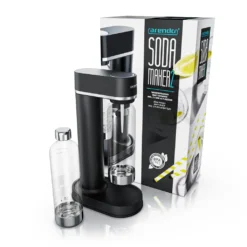 Arendo Wassersprudler 850 Ml – Inkl. 2 850 Ml Wasserflaschen - Carbonator - Fein Dosierbar – Kompatibel Mit 60 L CO2 Zylindern -Küchenbedarf Geschäft 8a45a60097ef77734a9149794c9472af