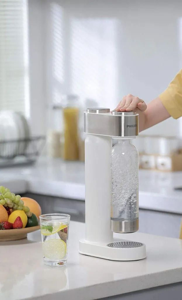 PHILIPS AQUA Soda Maker Wassersprudler + 425 G CO²-Zylinder + 1 PET-Flasche 1 Liter, Weiß 13 PHILIPS AQUA Soda Maker Wassersprudler + 425 G CO²-Zylinder + 1 PET-Flasche 1 Liter, Weiß – Bild 11