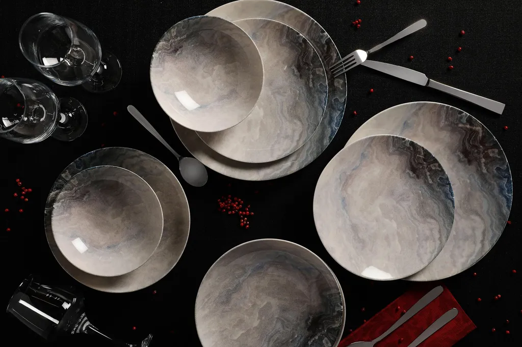 Hermia Concept, Erika,(24 Stücke), Abendessen , Mehrfarbig, 100% Porzellan 5 Hermia Concept, Erika,(24 Stücke), Abendessen , Mehrfarbig, 100% Porzellan – Bild 3