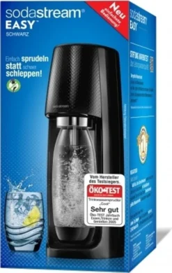Sodastream Wassersprudler EASY Incl. PET-Flasche 1 L Und 1 Co²-Kohlensäurezylinder, Schwarz -Küchenbedarf Geschäft 8cdb2f945aa61ab421ef9eb03d1b77df