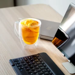 Wessper Doppelwandig Kaffeegläser Mit Henkel, 6 Stück X 350 Ml, Großes Hitzebeständiges Doppelwandglas, Thermogläser, Kaffeegläser Temperaturbeständig Mokkatassen, Teegläser, Latte Machiatto Gläser -Küchenbedarf Geschäft 8eae50403e1d9facbc0e83be9af20155