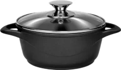 Smile MGK-12 Kochtopf, Geschmiedetes Aluminium, Schwarz -Küchenbedarf Geschäft 8f105a05c73c7d4d67fea53c63638074