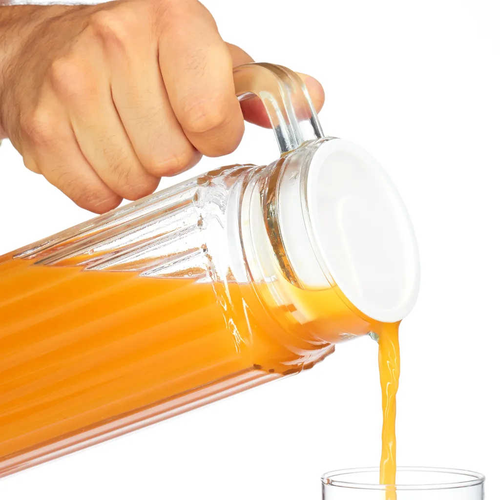 Relaxdays Saftkrug Glas 1 L 9 Relaxdays Saftkrug Glas 1 L – Bild 7