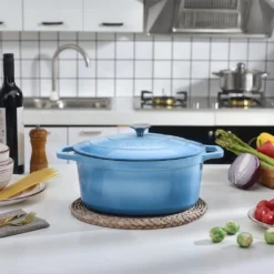 Vancasso Gusseisen Topf, Bräter Mit Deckel, Bratpfanne 6L Ø 30cm Emaillie Schmortopf, 13cm Niedrige Höhe Kasserolle Für Alle Herdarten Und Induktion 16 Vancasso Gusseisen Topf, Bräter Mit Deckel, Bratpfanne 6L Ø 30cm Emaillie Schmortopf, 13cm Niedrige Höhe Kasserolle Für Alle Herdarten Und Induktion -Küchenbedarf Geschäft 926bf4785f1c885ea8ef8bc60595e073