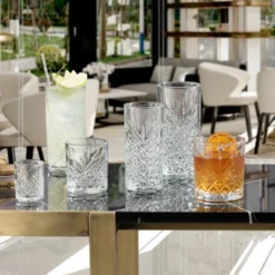 Pasabahce Timeless 520205 Longdrink Glas Wassergläser Kristall Design 4´er Set Transparent 365 Ml -Küchenbedarf Geschäft 93430683685fc9e870adb154554539f5