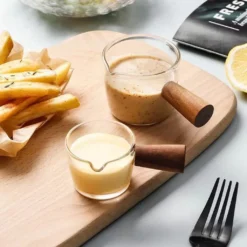 90ml Mini-Milchtopf Aus Glas, Saucenpfanne Mit Einzelnen Ausläufen, Milchbecher Für Westliches Restaurant Mini-Milchkännchen -Küchenbedarf Geschäft 95cb7e76826c57e6209470d66cba7d14