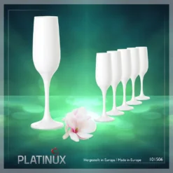 Weiße Sektgläser Set 6 Teilig Champagnergläser 160ml (max. 200ml) Aus Glas -Küchenbedarf Geschäft 9621b81fbcd8035a654c8171df570f1d