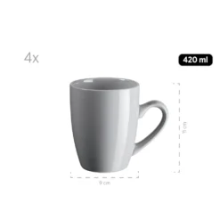 Mäser 931914 Kombiservice Pastell Selection Für 4 Personen, Steinzeug, Grau (1 Set, 16-teilig) -Küchenbedarf Geschäft 97ee8e0c42d72dd4318f1c4e9201f161